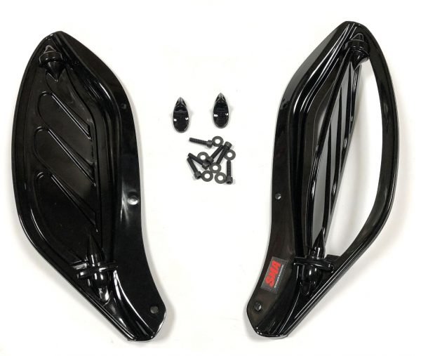YHMTIVTU Upper Fairing Air Deflectors Side Wing Windshield Fit for Harley Touring Electra Street Tri Glide CVO 1996-2013 